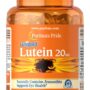 Puritan's Pride Lutein 20 mg with Zeaxanthin Softgels, Supports Eye Health, 120 Count