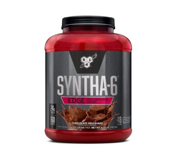 BSN SYNTHA-6 Edge Protein Powder, Chocolate with Hydrolyzed Whey, Micellar Casein, Milk Isolate, Low Sugar, 24g Protein, Milkshake, 48 Servings