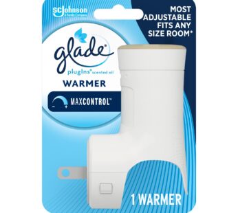 Glade PlugIns Air Freshener Warmer, Scented and Essential Oils for Home and Bathroom, Up to 50 Days on Low Setting