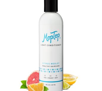 MopTop Light Conditioner, Wavy, Loose Curls, Thin, Straight, Color Treated & Natural hair Moisturizer, made w/Aloe, Sea Botanicals & Honey reduces Frizz, increases Moisture & Manageability