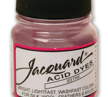 Jacquard Acid Dye – Pink – 1/2 Oz Net Wt – Acid Dye for Wool – Silk – Feathers – and Nylons – Brilliant Colorfast and Highly Concentrated