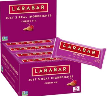 Larabar Cherry Pie, Gluten Free Vegan Fruit & Nut Bar, 1.7 oz Bars, 16 Ct