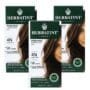 Herbatint Permanent Haircolor Gel, 4N Chestnut, Alcohol Free, Vegan, 100% Grey Coverage - 4.56 oz (3 Pack)