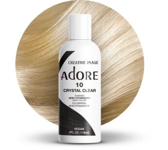 Adore Semi Permanent Hair Color – Vegan and Cruelty-Free Clear Hair Dye – 4 Fl Oz – 010 Crystal Clear (Pack of 1)