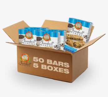 Sunbelt Bakery Chocolate Chip Chewy Granola Bars, 50 – 1.0 OZ Bars (5 Boxes)
