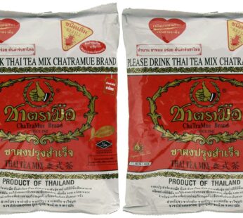 Number-One ChaTraMue Original Thai Iced Tea Mix 400g Bag, Pack of 2