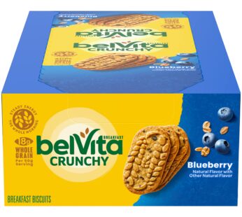 belVita Blueberry Breakfast Biscuits, 8 Packs (4 Biscuits Per Pack)