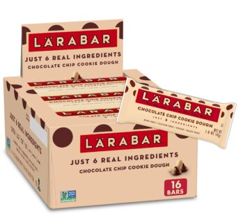 Larabar Chocolate Chip Cookie Dough, Gluten Free Fruit & Nut Bar, 16 Ct