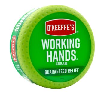 O’Keeffe’s Working Hands Hand Cream for Extremely Dry Cracked Hands 3.4 Ounce Jar (Pack 1)
