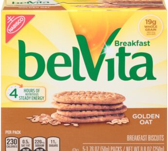 belVita Breakfast Biscuits, Golden Oat, 8.8 Ounce (Pack of 3)