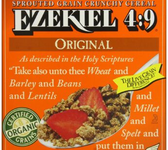 Food For Life Ezekiel 4:9 Organic Sprouted Whole Grain Cereal, Original, 16-Ounce Boxes (Pack of 6)
