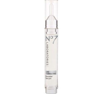 No7 Laboratories Line Correcting Booster Serum – Potent Collagen Peptide Serum for Fine Lines and Wrinkles – Moisturizing Formula for All Aging Skin Types (15 ml)