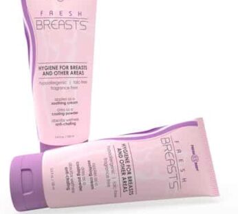 Fresh Breasts Anti Chafing Deodorant Lotion to Powder, 3.4oz (2 Pack) – Anti Chafe Cream Whole Body Deodorant for Women, Inner Thighs & Areas that Sweat, No Talc, Aluminum and Fragrance