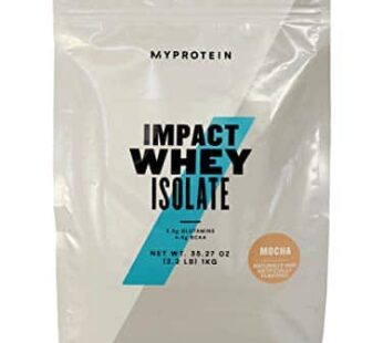 Myprotein Impact Whey Isolate – Mocha, 2.2 Lbs (40 Servings)