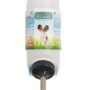 Lixit Wide Mouth Water Bottles for Large and Small Dogs (16oz Small Dog, White)