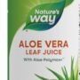 Nature's Way Aloe Vera Leaf Juice with Aloe Polymax+, 99.5% Purified Aloe Vera Leaf Juice from Concentrate, Unflavored, 33.8 Fl. Oz (Packaging May Vary)