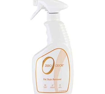 Zero Odor – Pet Stain Remover & Odor Eliminator – Permanently Remove Stain & Odor with Patented Technology Best for Carpet, Furniture, Floors, Pet Bed? Look and Smell Great, 16oz (Over 400 Sprays)