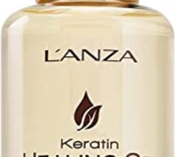 L’ANZA Keratin Healing Oil Hair Treatment, Hair Oil Revives & Nourishes Dry Damaged Hair & Scalp, Sulfate Free with Phyto IV Complex, Cruelty Free Volumizing Hair Care with UV Protection (6.2 Fl Oz)