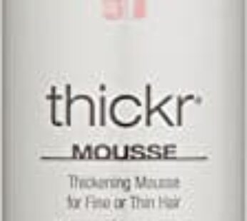 RUSK Designer Collection Thicker Thickening Mousse for Fine or Thin Hair, 8.8 Oz, Thickening Mousse that Provides Body, Texture, and Hold Without Buildup, 8.8 Ounce (Pack of 1)