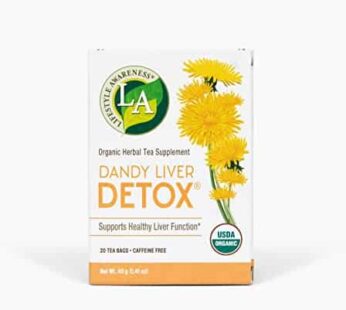 Lifestyle Awareness Teas, Caffeine Free Dandy Liver Detox Tea, 20 Count