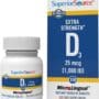 Superior Source Vitamin D3 1000 IU, Quick Dissolve MicroLingual Tablets, 100 Count, Helps Promote Strong Bones and Teeth, Immune Support, Helps Maintain Healthy Muscle Function, Non-GMO