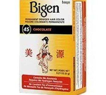 Bigen Powder Hair Color #45 Chocolate 0.21oz (6 Pack)