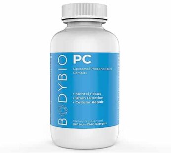 BodyBio Phospholipid Complex 100 Softgels – Cognitive Enhancer – Healthy Brain, Anti Aging and Cellular Support Supplement