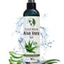 Earth's Daughter Organic Aloe Vera Gel from 100% Pure and Natural Cold Pressed Aloe - Great for Face - Hair - Acne - Sunburn - Bug Bites - Rashes - Eczema - 8 Oz.