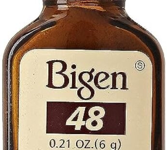 Bigen Permanent Powder Hair Color 48 Dark Chestnut, 0.21 Ounce