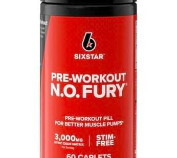 Six Star Nitric Oxide Supplements for Men & Women, Muscle Builder (60 Count) – Nitric Oxide Booster Pills Muscle Pump Pre Workout Supplement – Sports Nutrition for Muscle Building, Strength & Energy