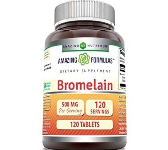 Amazing Formulas Bromelain 500 Mg 120 Tablets Supplement | Non-GMO | Gluten Free | Made in USA