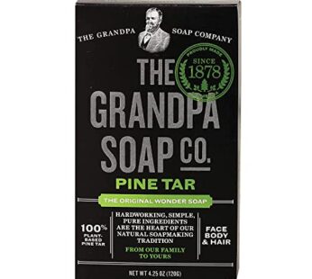 Grandpa’s Soap Pine Tar 4.25 oz (Pack of 4)