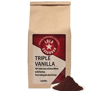 Lola Savannah Triple Vanilla Ground Caffeinated Coffee, 2lb