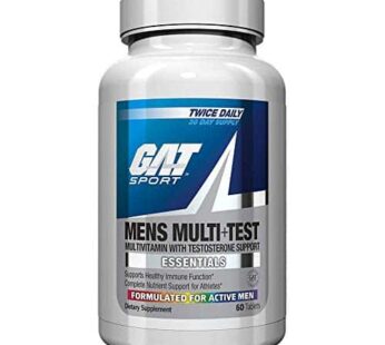 GAT SPORT Men’s Multi + Test, Premium Multivitamin Tablets (60 Count)