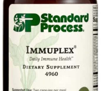 Standard Process Immuplex – Daily Immune Support Supplement with Folate, Iron, Vitamin C & Vitamin A – Mineral Supplement with Antioxidant Ingredients – 150 Capsules