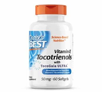 Doctor’s Best Vitamin E Tocotrienols contains TocoGaia ULTRA? bioenhanced full spectrum vitamin E complex, 60 Count