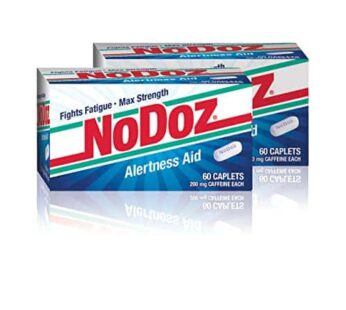 NoDoz 200mg Caffeine Pills Maximum Strength, 120 Caplets total