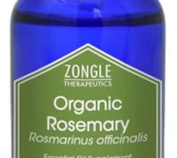 Organic Rosemary Oil by Zongle ? 100% Pure Natural, Therapeutic & Food Grade for Hair Growth, Scalp, Beard Growth, Edible ? 1 OZ