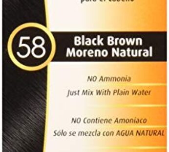 Bigen Permanent Powder Hair Color 58 Black Brown 1 ea (Pack of 4)