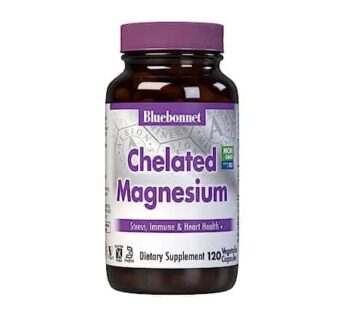 Bluebonnet Nutrition Albion Chelated Magnesium Vegetable Capsule, 200 mg, Stress Relief, Vegan, Non GMO, Gluten Free, Soy Free, Milk Free, Kosher, 120 Vegetable Capsule, 2 Month Supply
