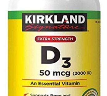 Kirkland Signature Extra Strength D3 50 mcg, 600 Softgels