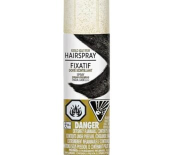Hypo-Allergenic Glitter Gold Hair Spray – 3 oz. – Perfect Party Accessory, 1 Pc.