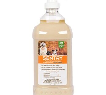 SENTRY Oatmeal Flea and Tick Shampoo for Dogs, Rid Your Dog of Fleas, Ticks, and Other Pests, Hawaii Ginger Scent, 63.5 oz