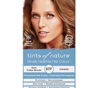 Tints of Nature 6TF Dark Toffee Blonde Permanent Hair Dye, Nourishes Hair and Covers Greys, Ammonia-Free, 130ml