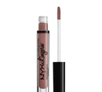 NYX PROFESSIONAL MAKEUP Lip Lingerie Matte Liquid Lipstick – Bustier (Dusty Mauve)