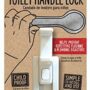 Childproof Toilet Handle Lock (1-Pack, White Button)