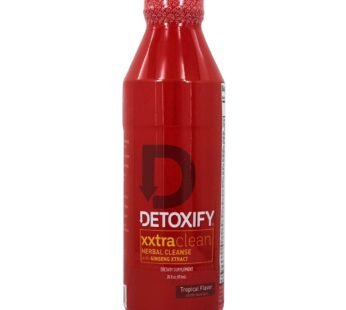 Detoxify ? Xxtra Clean Herbal ? Tropical Fruit Flavor – 20 oz ? Professionally Formulated Extra Strength Herbal Detox Drink ? Enhanced with Ginseng Extract & Milk Thistle Extract – Plus Sticker