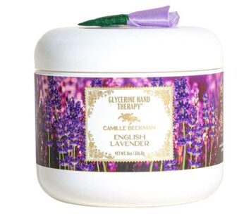 Camille Beckman Glycerine Hand Therapy Cream, English Lavender, 8 Ounce