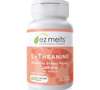 EZ Melts Dissolvable L-Theanine 200 mg, Sugar-Free, 1-Month Supply