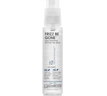 GIOVANNI ECO CHIC Frizz Be Gone – Super Smoothing Anti-Frizz Hair Serum, Adds Shine, Seals in Color, Infused with Natural Botanical Ingredients, Salon Quality, No Parabens – 2.75 oz (1 Pack)